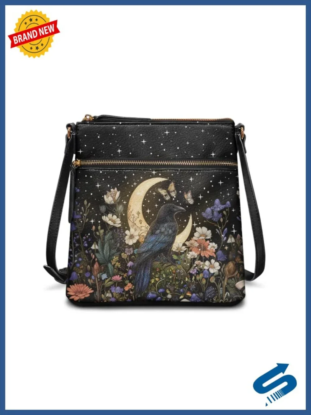 PU Leather Crossbody Bag & Wallet Set - Multifunctional Multi-Pocket Hobo Purse